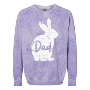 Dad Bunny Easter Day Cute Rabbit Daddy Papa Father Colorblast Crewneck Sweatshirt