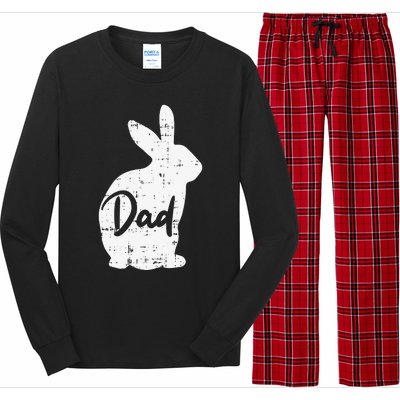 Dad Bunny Easter Day Cute Rabbit Daddy Papa Father Long Sleeve Pajama Set