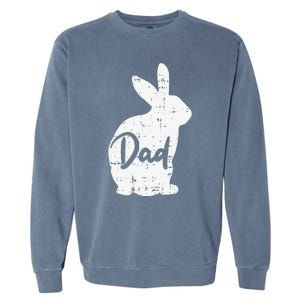 Dad Bunny Easter Day Cute Rabbit Daddy Papa Father Garment-Dyed Sweatshirt