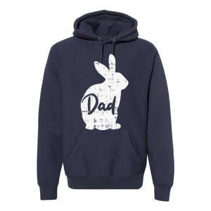 Dad Bunny Easter Day Cute Rabbit Daddy Papa Father Premium Hoodie