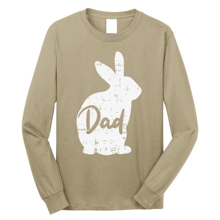 Dad Bunny Easter Day Cute Rabbit Daddy Papa Father Long Sleeve Shirt