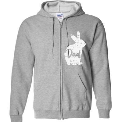 Dad Bunny Easter Day Cute Rabbit Daddy Papa Father Full Zip Hoodie