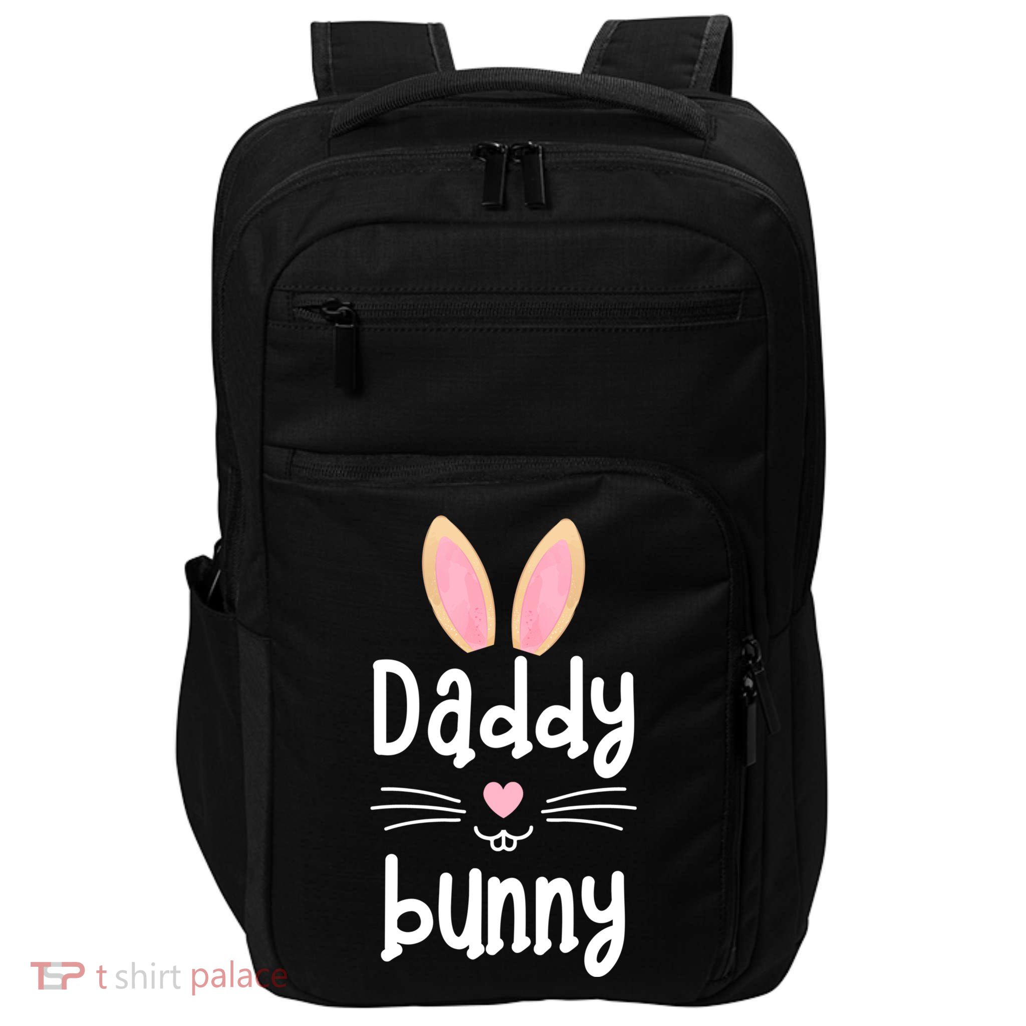 Daddy Bunny Ears Easter Family Matching Dad Father Papa Gift Impact Tech Backpack
