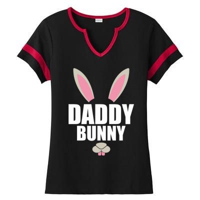 Daddy Bunny Easter Husband Easter Father Easter Dad Bunny Gift Ladies Halftime Notch Neck Tee