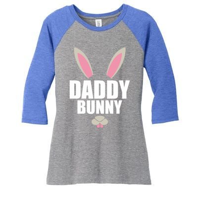 Daddy Bunny Easter Husband Easter Father Easter Dad Bunny Gift Women's Tri-Blend 3/4-Sleeve Raglan Shirt