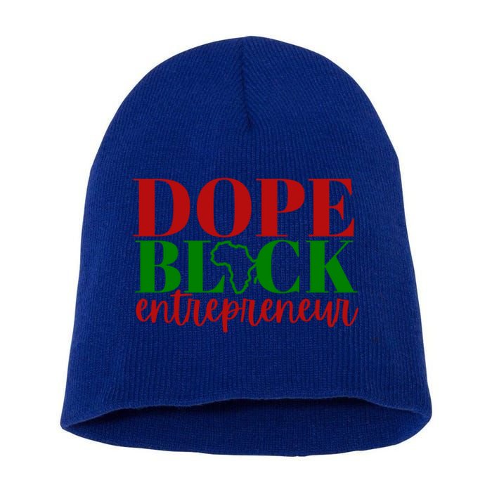 Dope Black Entrepreneur Gift Idea For Black Business Owners Gift Short Acrylic Beanie