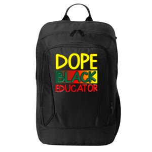 Dope Black Educator African American For Black History Month City Backpack