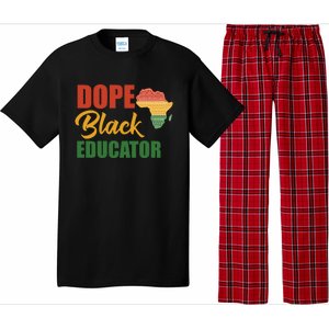 Dope Black Educator Black Teacher African American Teaching Gift Pajama Set