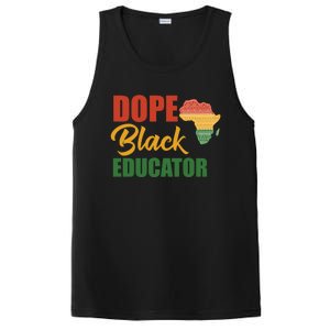 Dope Black Educator Black Teacher African American Teaching Gift PosiCharge Competitor Tank