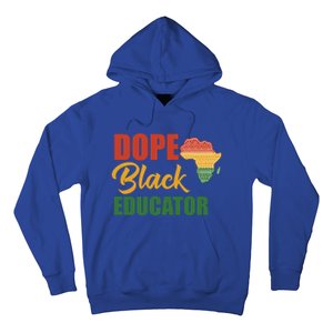 Dope Black Educator Black Teacher African American Teaching Gift Hoodie