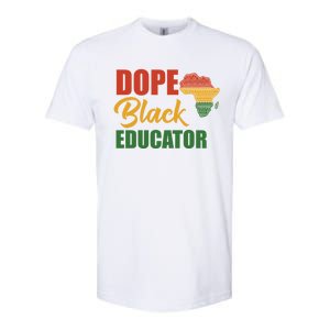 Dope Black Educator Black Teacher African American Teaching Gift Softstyle CVC T-Shirt