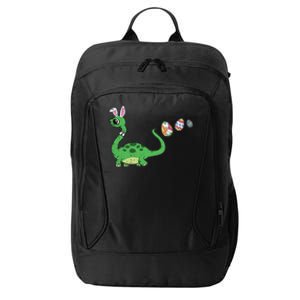 Dinosaur Bunny Ears Easter Egg Hunting Brontosaurus Spring Gift City Backpack