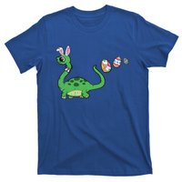 Dinosaur Bunny Ears Easter Egg Hunting Brontosaurus Spring Gift T-Shirt