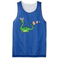 Dinosaur Bunny Ears Easter Egg Hunting Brontosaurus Spring Gift Mesh Reversible Basketball Jersey Tank