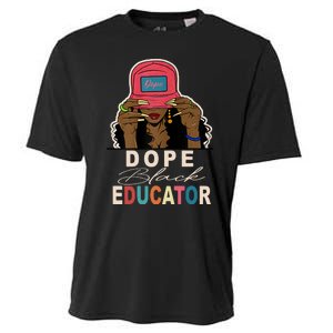 Dope Black Educator Black Girl Women Black History Month Cooling Performance Crew T-Shirt