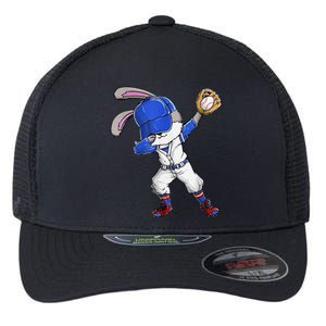 Dabbing Bunny Easter Day Baseball Catcher Happy Easter Flexfit Unipanel Trucker Cap