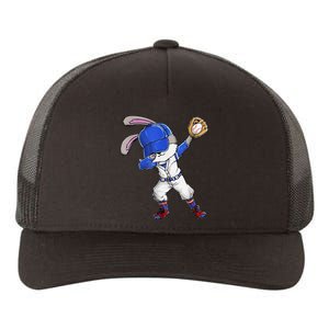 Dabbing Bunny Easter Day Baseball Catcher Happy Easter Yupoong Adult 5-Panel Trucker Hat