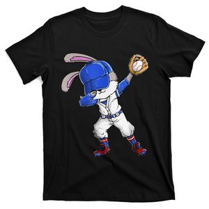 Dabbing Bunny Easter Day Baseball Catcher Happy Easter T-Shirt