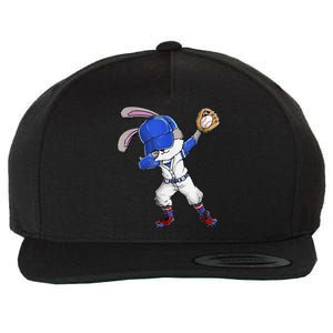 Dabbing Bunny Easter Day Baseball Catcher Happy Easter Wool Snapback Cap