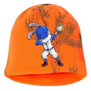 Dabbing Bunny Easter Day Baseball Catcher Happy Easter Kati - Camo Knit Beanie