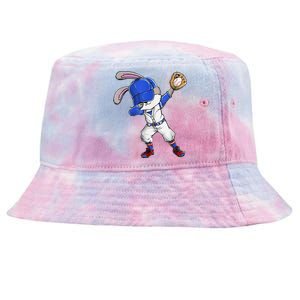 Dabbing Bunny Easter Day Baseball Catcher Happy Easter Tie-Dyed Bucket Hat