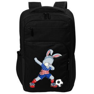 Dabbing Bunny Easter Day Soccer Happy Easter Impact Tech Backpack