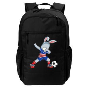 Dabbing Bunny Easter Day Soccer Happy Easter Daily Commute Backpack