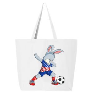 Dabbing Bunny Easter Day Soccer Happy Easter 25L Jumbo Tote