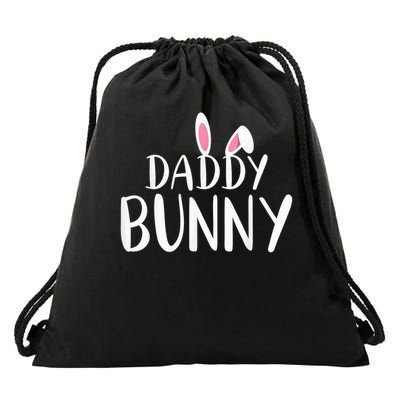 Daddy Bunny Easter Pregnant Mom Matching Couples Drawstring Bag