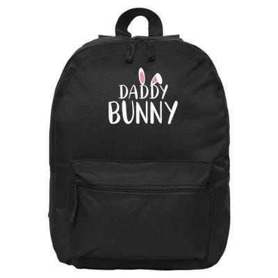 Daddy Bunny Easter Pregnant Mom Matching Couples 16 in Basic Backpack