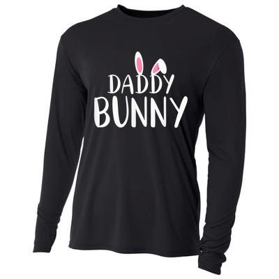Daddy Bunny Easter Pregnant Mom Matching Couples Cooling Performance Long Sleeve Crew
