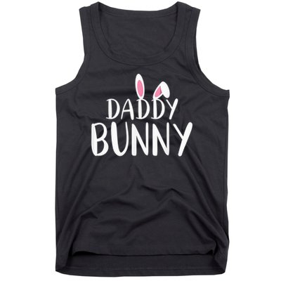 Daddy Bunny Easter Pregnant Mom Matching Couples Tank Top
