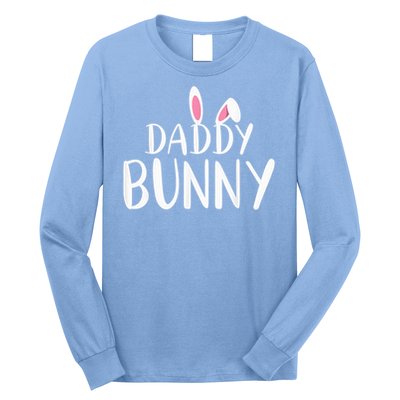 Daddy Bunny Easter Pregnant Mom Matching Couples Long Sleeve Shirt