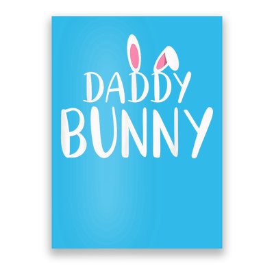 Daddy Bunny Easter Pregnant Mom Matching Couples Poster