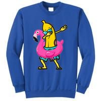 Dabbing Banana Flamingo Float Summer Tropical Fruit Hawaii Sweatshirt