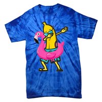 Dabbing Banana Flamingo Float Summer Tropical Fruit Hawaii Tie-Dye T-Shirt