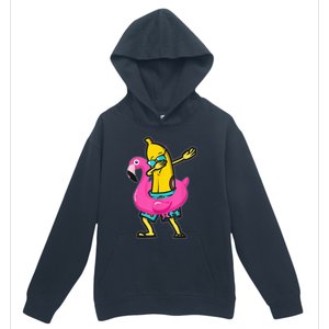 Dabbing Banana Flamingo Float Summer Tropical Fruit Hawaii Urban Pullover Hoodie