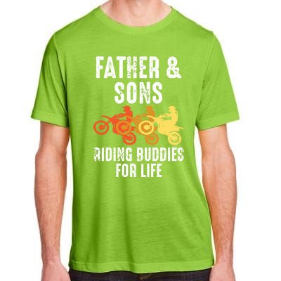 Dirt Bike Father And Son Riding Buddies For Life Cool Gift Adult ChromaSoft Performance T-Shirt