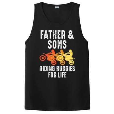 Dirt Bike Father And Son Riding Buddies For Life Cool Gift PosiCharge Competitor Tank