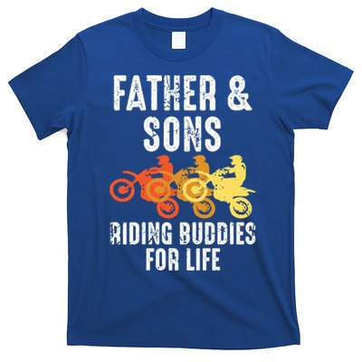 Dirt Bike Father And Son Riding Buddies For Life Cool Gift T-Shirt