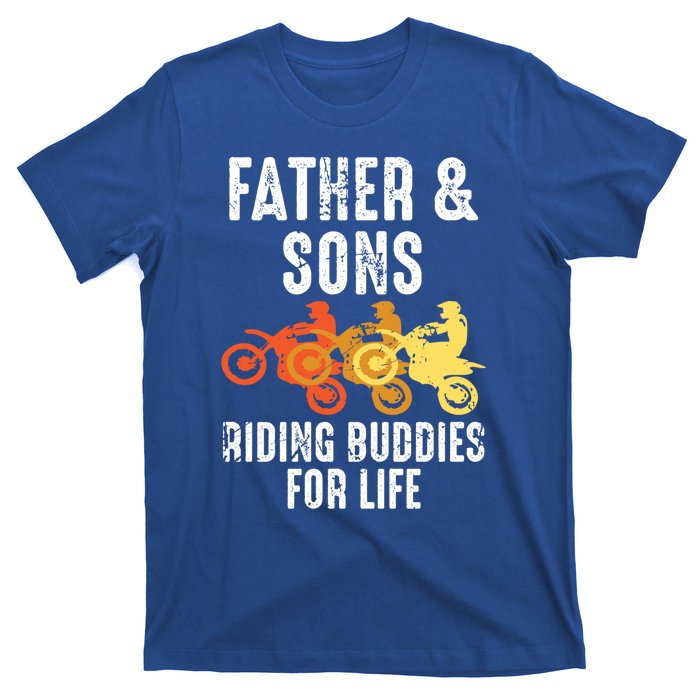 Dirt Bike Father And Son Riding Buddies For Life Cool Gift T-Shirt