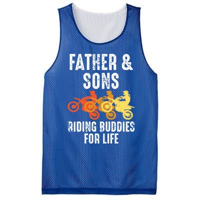 Dirt Bike Father And Son Riding Buddies For Life Cool Gift Mesh Reversible Basketball Jersey Tank