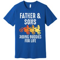 Dirt Bike Father And Son Riding Buddies For Life Cool Gift Premium T-Shirt