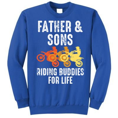 Dirt Bike Father And Son Riding Buddies For Life Cool Gift Tall Sweatshirt