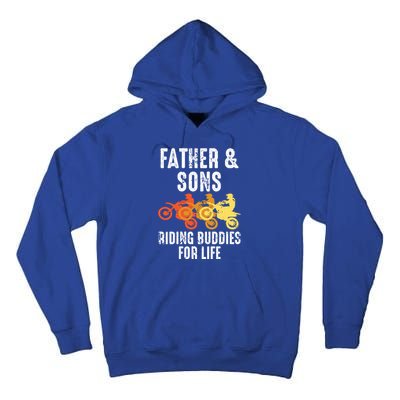 Dirt Bike Father And Son Riding Buddies For Life Cool Gift Tall Hoodie