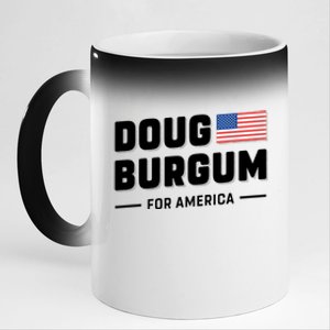 Doug Burgum For America 2024 11oz Black Color Changing Mug