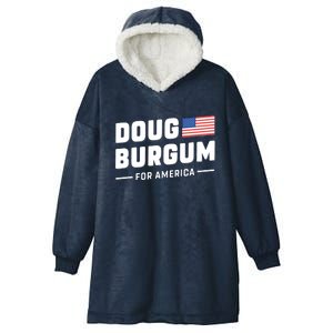 Doug Burgum For America 2024 Hooded Wearable Blanket