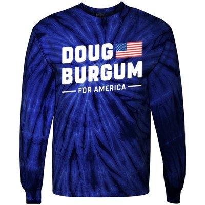 Doug Burgum For America 2024 Tie-Dye Long Sleeve Shirt