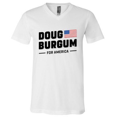 Doug Burgum For America 2024 V-Neck T-Shirt