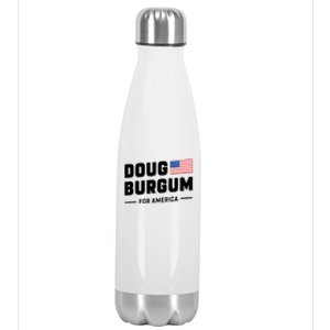 Doug Burgum For America 2024 Stainless Steel Insulated Water Bottle